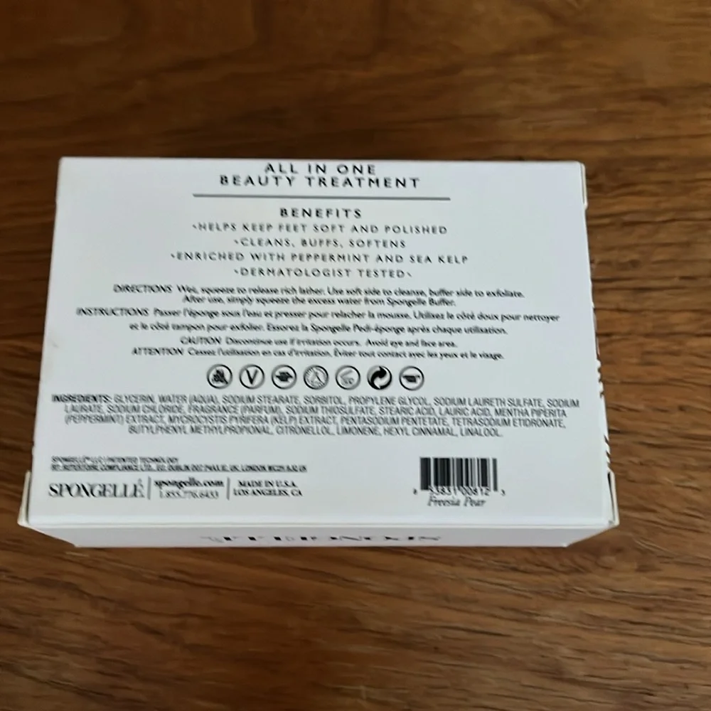 Spongelle Freesia Pear Pedi Buffer